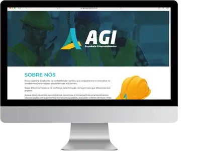 Site da empresa AGI Engenharia