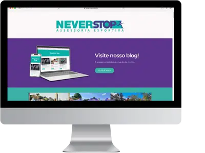 Site da Empresa Neverstop Assessoria Esportiva